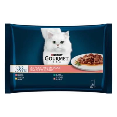 Purina Gourmet 4 variétés de filets 4x85g - Sachets repas
