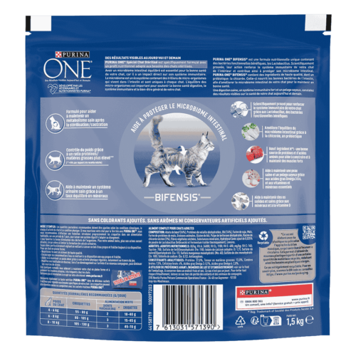 PURINA ONE BIFENSIS Adulte Croquettes Boeuf/blé - Sac de 450g