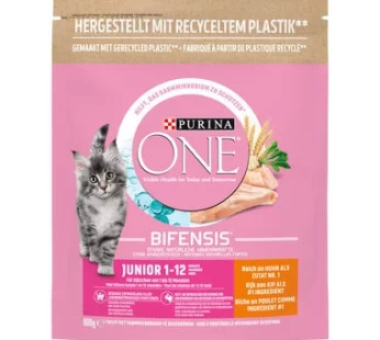 PURINA ONE BIFENSIS Junior Croquettes Poulet – Sac de 450 g