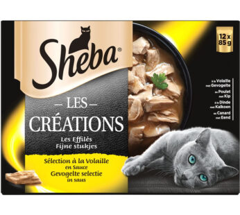 SHEBA Les Créations Effilés pour chats à la volaille 12x85g