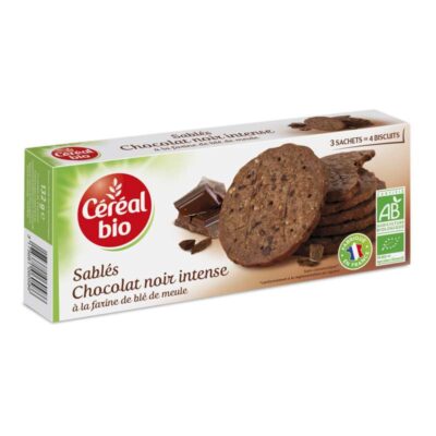 Biscuits sablés chocolat noir intense CEREAL BIO - 132g