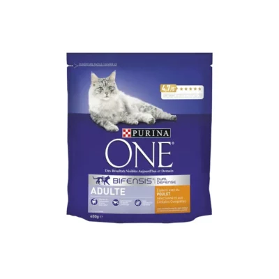 PURINA ONE BIFENSIS Adulte Croquettes Poulet - Sac de 450 g