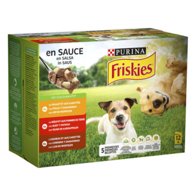 Friskies Chien viandes et légumes en sauce 12x100g