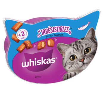 Whiskas Les Irrésistibles au saumon Friandises Pour Chat Adulte 60g