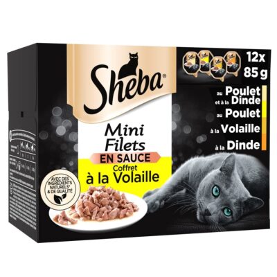 Sheba Volaille En Sauce 12 x 85g - Mini Filets