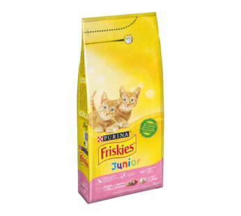 Purina Friskies Croquettes – Au Poulet, aux légumes et au lait – Pour chaton – 2 kg