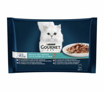 Purina Gourmet Les plaisirs de la mer 4x85g – Sachets repas