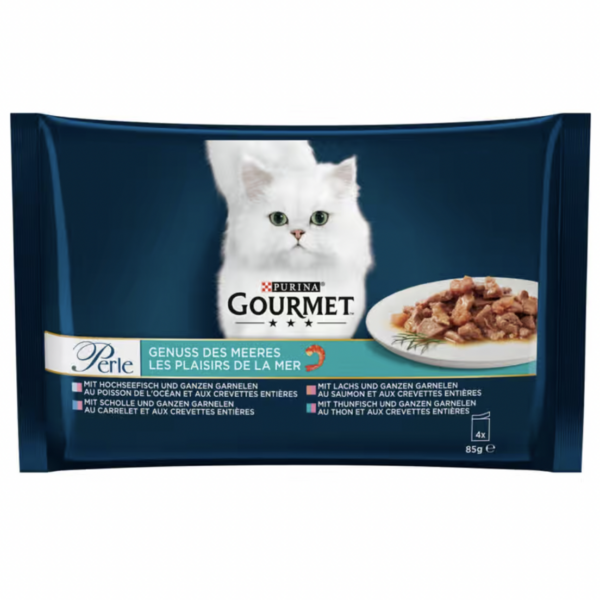 Purina Gourmet Les plaisirs de la mer 4x85g - Sachets repas