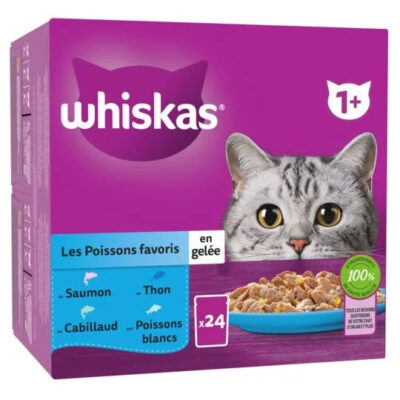 Whiskas Les Poissons favoris en gelée 12x85g