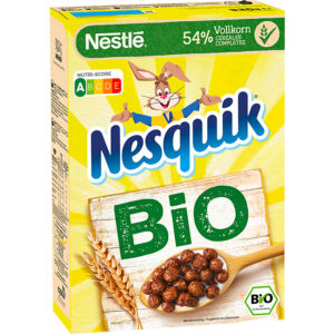 Nesquik · Céréales bio pour petit-déjeuner au blé complet - 375g