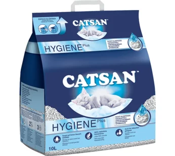 Catsan Hygiene plus · litière minérale absorbante · Absorbante 10 l