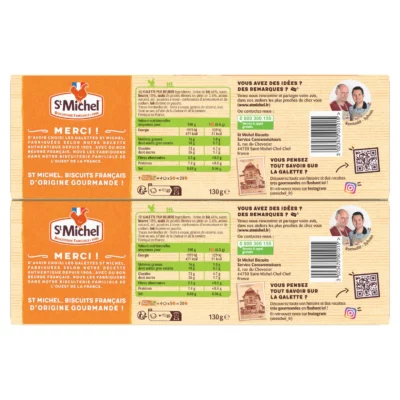 Biscuits galettes au bon beurre St-Michel - 2x130g