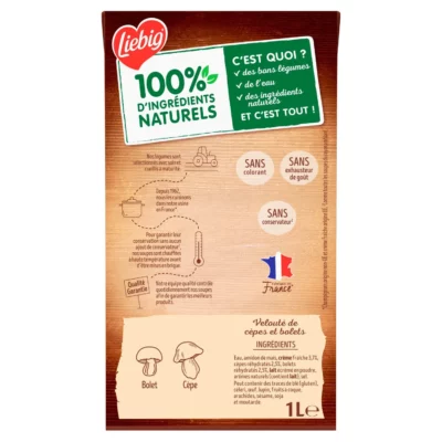 Velouté PureSoup' Liebig cêpe et bolets - 2x30cl