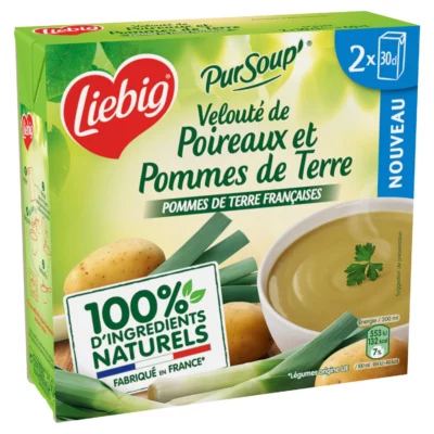 Velouté PureSoup' Liebig Poireaux et Pdt - 2x30cl