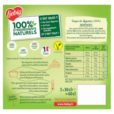 Velouté PureSoup' Liebig Poireaux et Pdt - 2x30cl