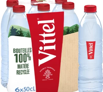 Eau minérale naturelle Vittel – 6x50cl