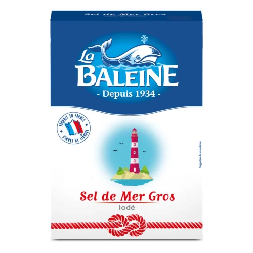 Gros sel de mer iodé La Baleine - 1kg