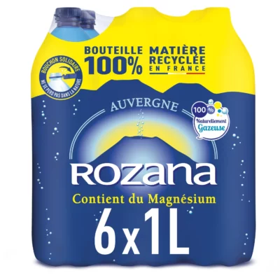 Eau gazeuse minérale naturelle Rozana - 6x1L