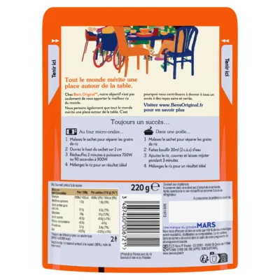Riz basmati Ben's Orignal Express 2min - 250g