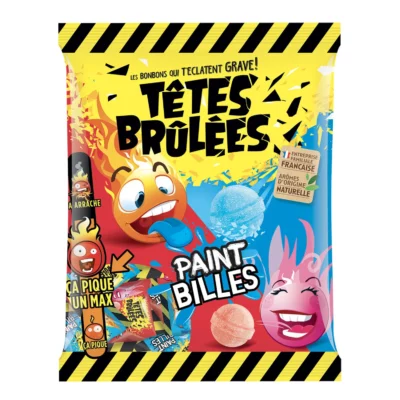Bonbons framboise/fraise Têtes brulées - 135g