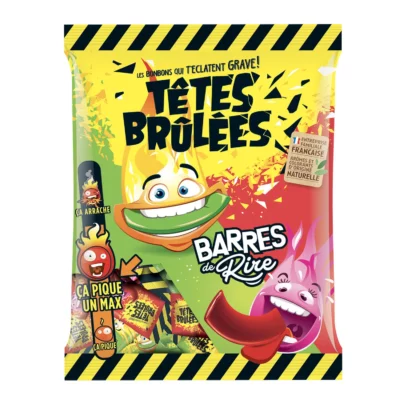 Bonbons Pomme/fraise Têtes brulées - 200g