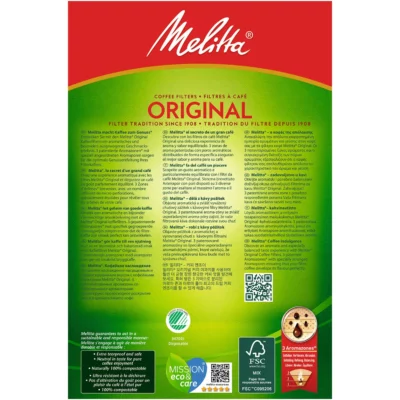 Filtre à café 1x4 brun Melitta Original - x80 + détartrant