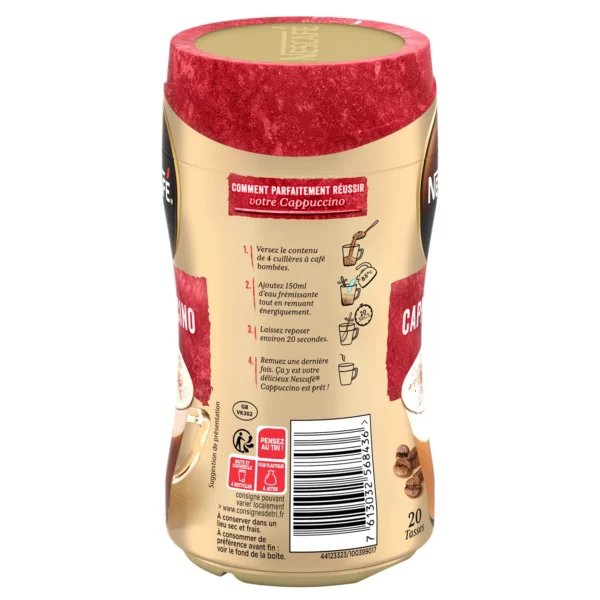 Café soluble Cappuccino Original Nescafé - 280g – Image 2