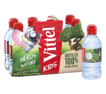 Eau minérale naturelle Vittel – 8x33cl
