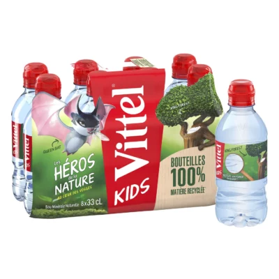 Eau minérale naturelle Vittel - 8x33cl