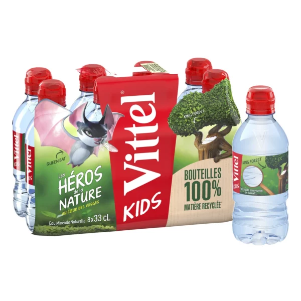 Eau minérale naturelle Vittel - 8x33cl