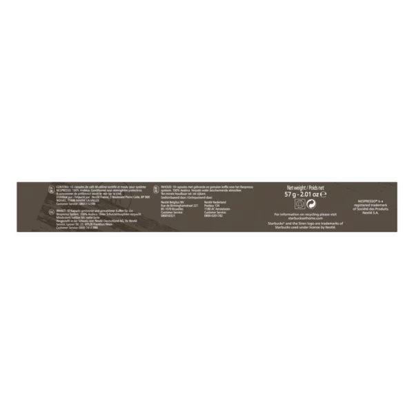 Café capsules House Blend int.8 Starbucks 10x - 57g – Image 4