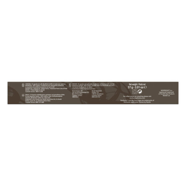 Café capsules Espresso Roast Décaféiné int.11 Starbucks 10x - 57g – Image 3