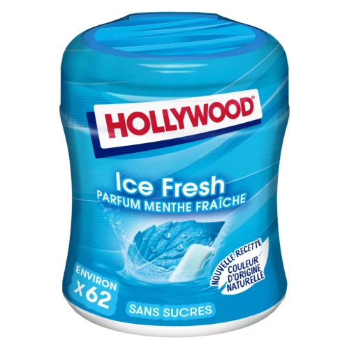 Chewing-gum Hollywood Ice fresh - boîte 87g