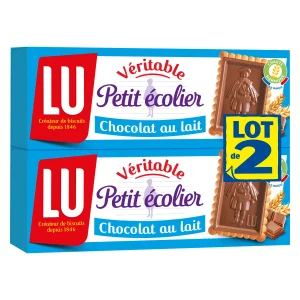 Petit écolier chocolat au lait LU - Lot de 2