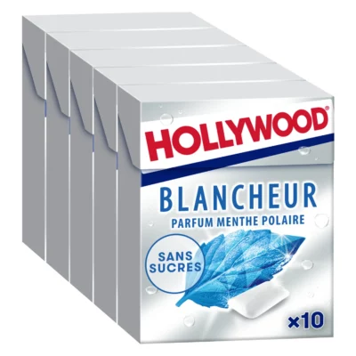 Chewing-gum Hollywood Blancheur sans sucre - 70g