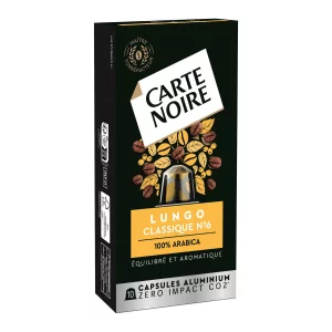 Café Nespresso Lungo Classique °6 Carte Noire - x10 - 56g