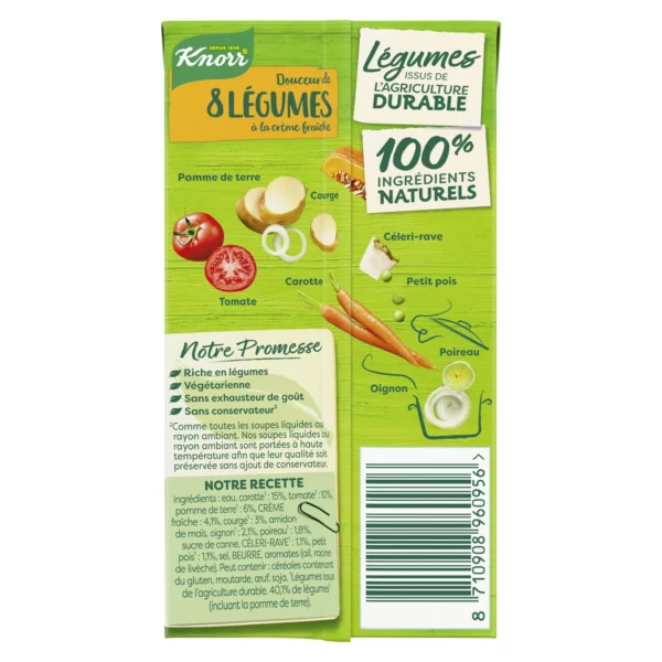 Soupe douceur de 8 légumes à la crème fraîche KNORR - 750g – Image 3