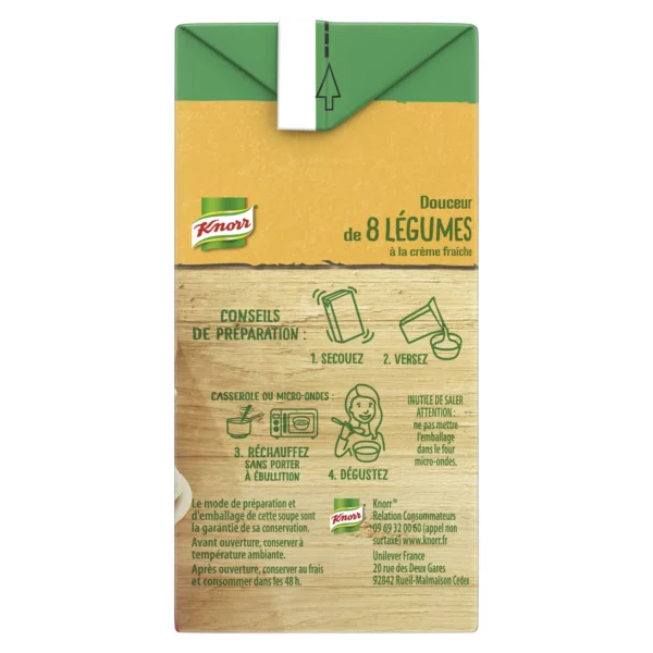 Soupe douceur de 8 légumes à la crème fraîche KNORR - 750g – Image 2