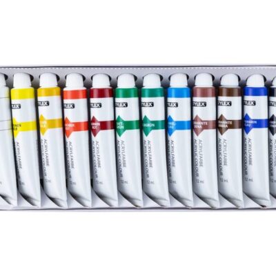 Peintures acryliques - 12 tubes de 12 ml chacun