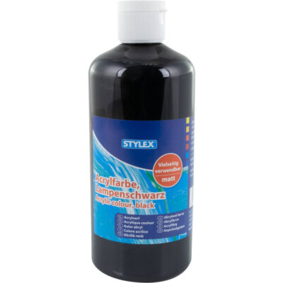 Peinture acrylique 500 ml - noir clair