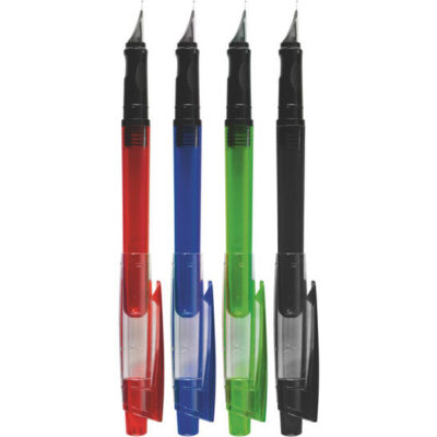 Stylo plume avec 4 cartouches d'encre - bleu