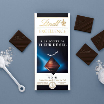 Lindt tablette Excellence A la pointe de fleur de sel - 100g