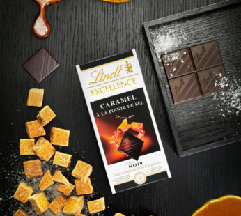 Lindt tablette Excellence Caramel à la pointe de sel – 100g