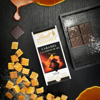 Lindt tablette Excellence Caramel à la pointe de sel - 100g