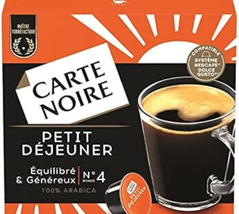 Capsules Dolce Gusto Petit Déj Carte Noir N°4 – x16 – 128g