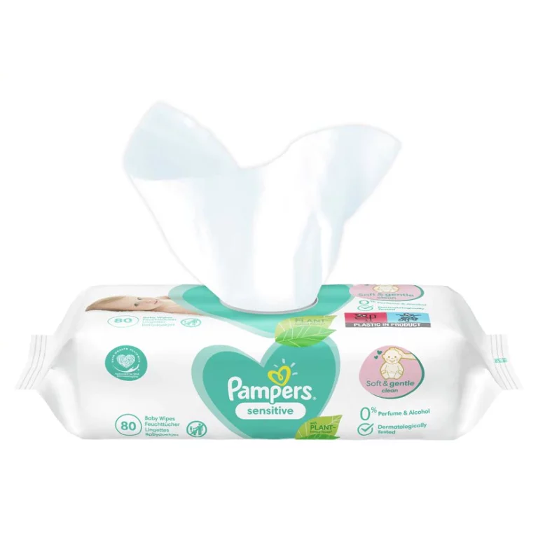 Pampers Lingettes Humides Sensitive - 80x
