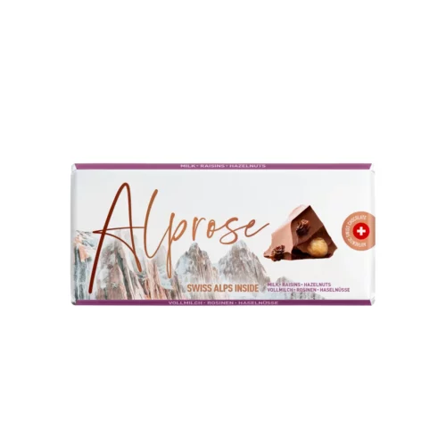 Tablette de chocolat Alprose - Raisins noisettes - 300g