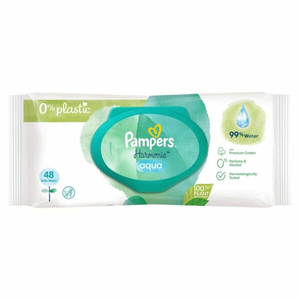 Pampers Harmonie · Lingettes humides pour bébé - 48x