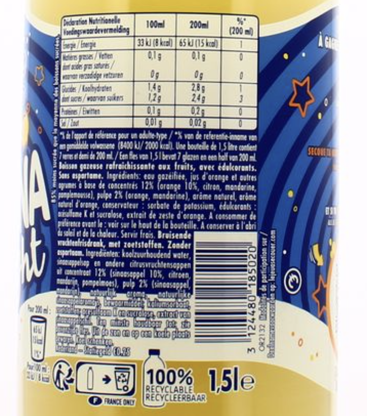 Orangina Light - 1,5L – Image 2