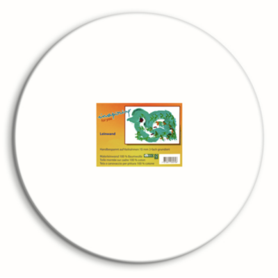 Toile sur châssis ronde environ 15mm 30cm
